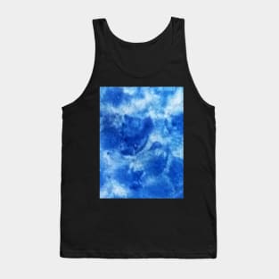 Blue watercolor gradient design Tank Top